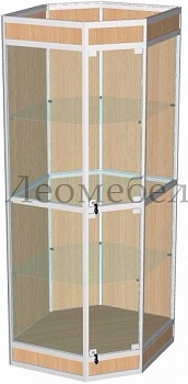 ВА-503-Д Витрина угловая из профиля и задней стенкой ДСП к ВА-500-Д,501-Д цвет Дуб сонома